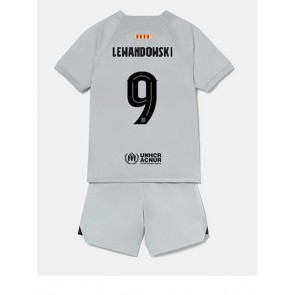 Barcelona Robert Lewandowski #9 babykläder Tredje Tröja barn 2022-23 Korta ärmar (+ Korta byxor)